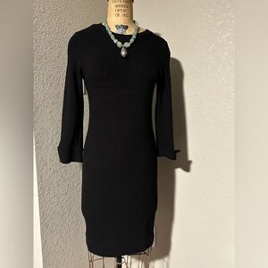French Connection Black Long Sleeve Dress